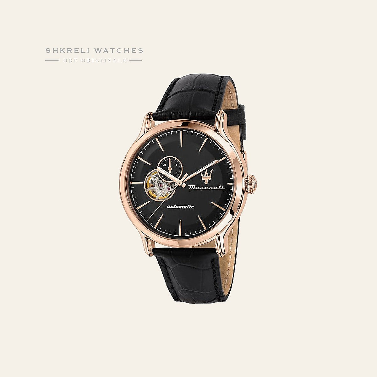 Maserati Klasike — Kafe e errët — Maserati | Shkreli Watches