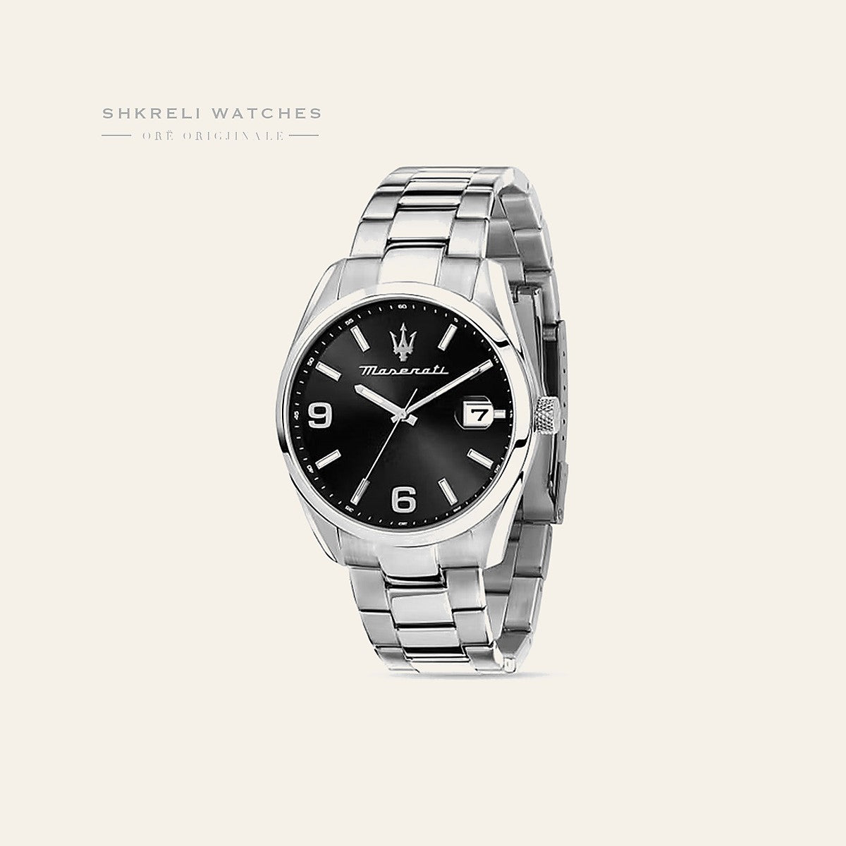 Maserati Klasike — Kafe e errët — Maserati | Shkreli Watches