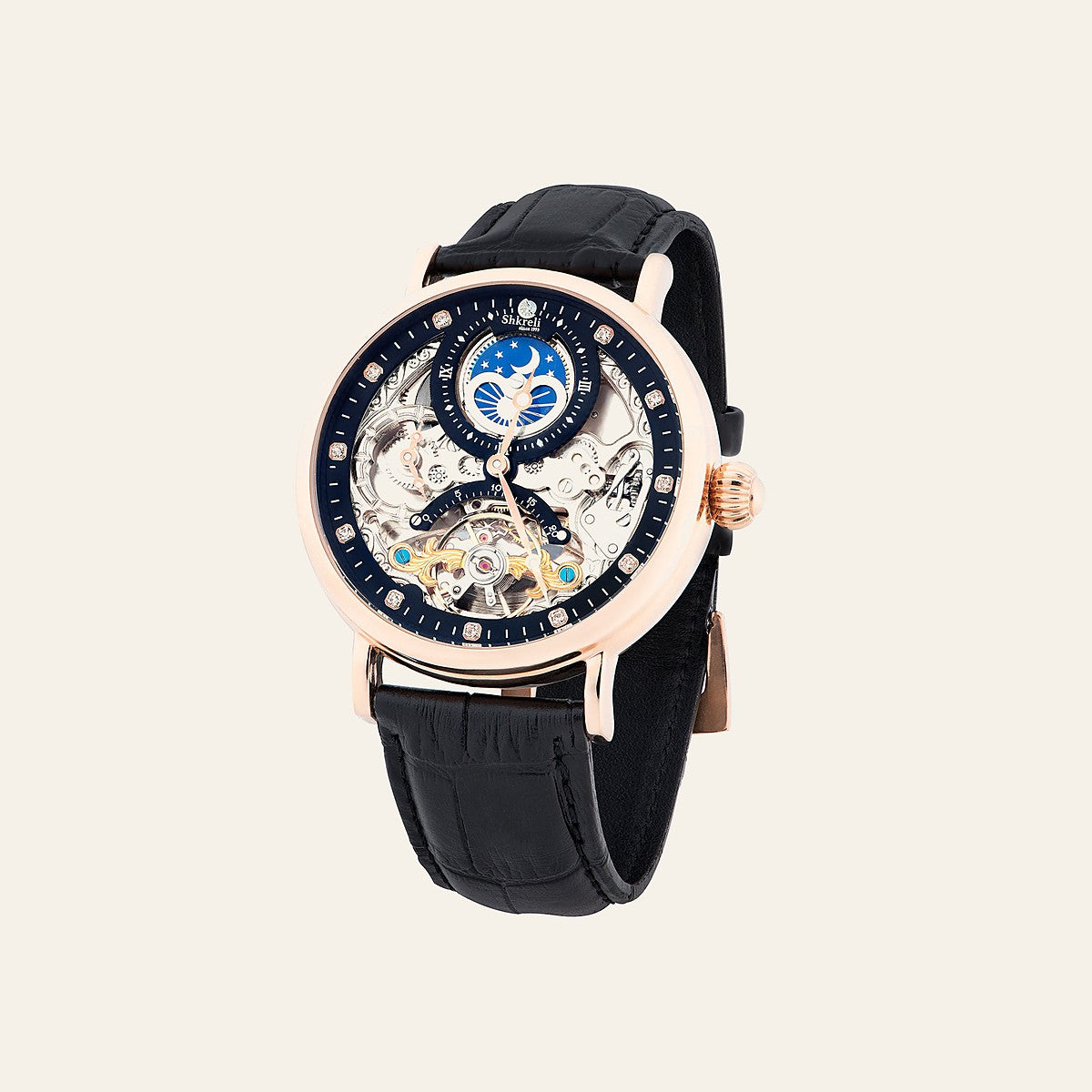 Shkreli Rose Gold-Black — Shkreli Watches | Shkreli Watches