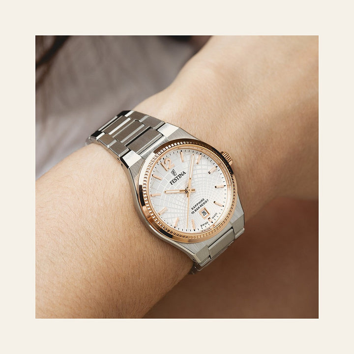 Festina Swiss Made Rivé Quartz (35mm) Mother of Pearl Dial