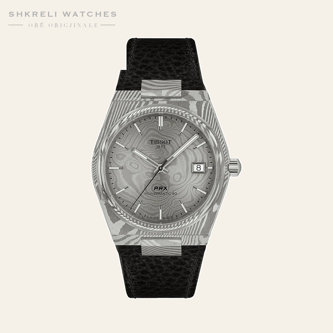 Tissot PRX Damascus Steel