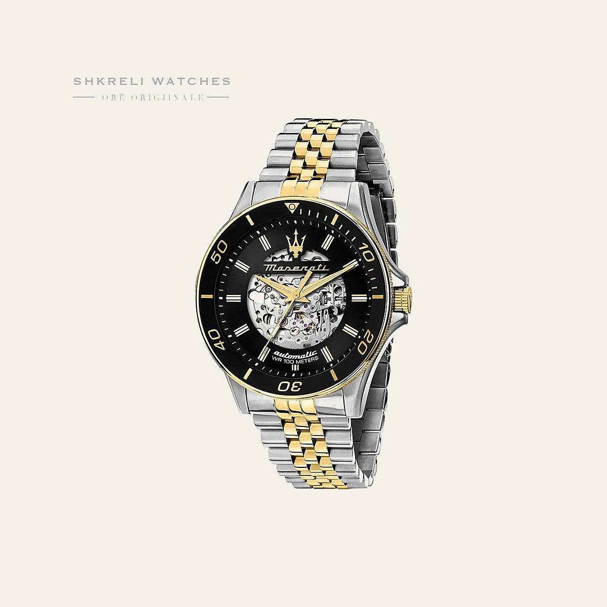 Maserati Automatike për Meshkuj — Kafe e errët — Maserati | Shkreli Watches