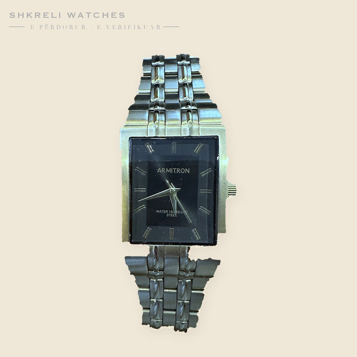 Armitron Klasik — Kasë Drejtkëndore, Çelik — Shkreli Watches (e përdorur), pamja 1