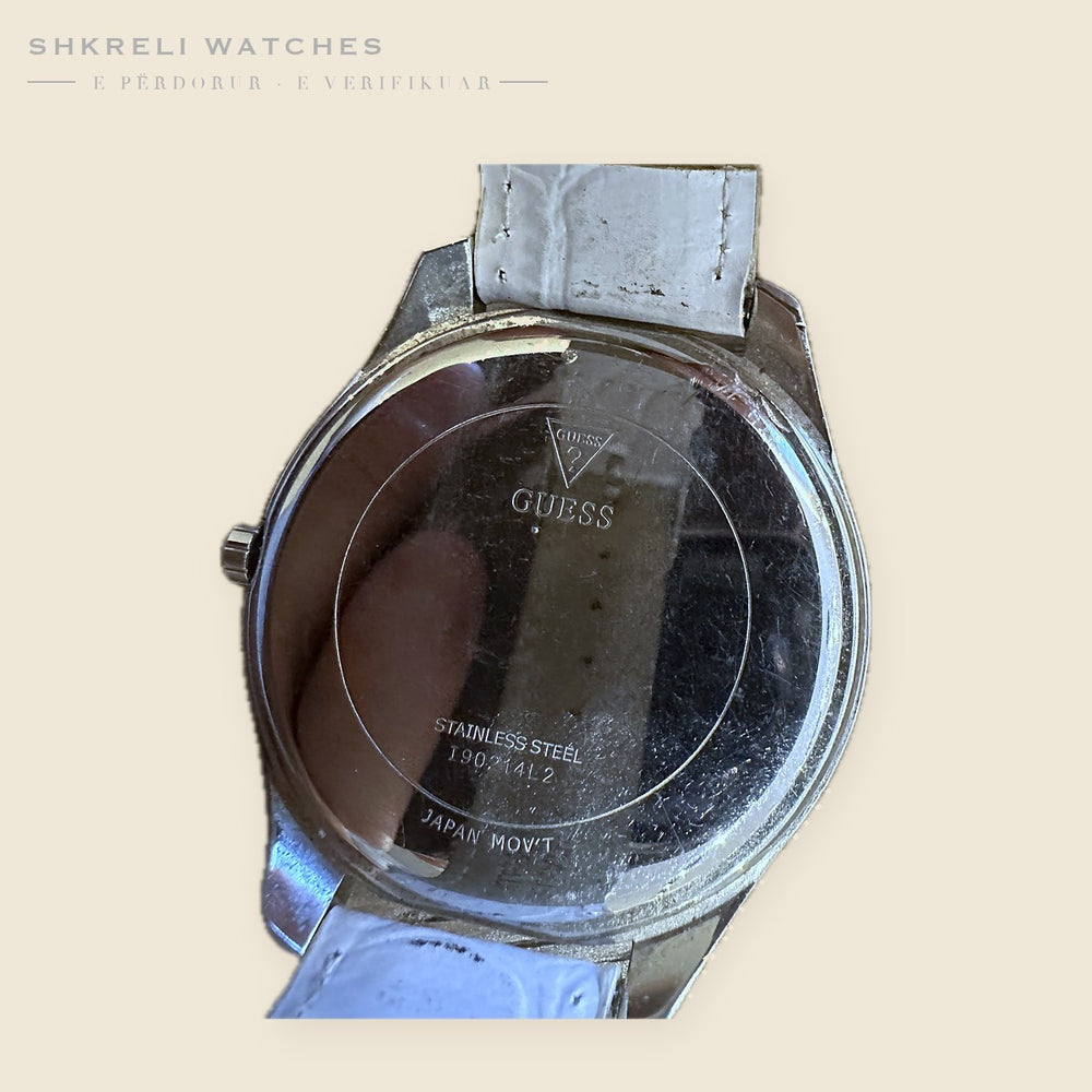 Guess Lady — Kristale Lëvizëse, Rrip i Bardhë — Shkreli Watches (e përdorur), pamja 2