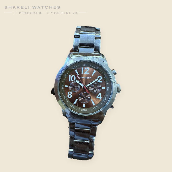 Manguun Kronograf — Fushë Kafe — Shkreli Watches (e përdorur), pamja 1