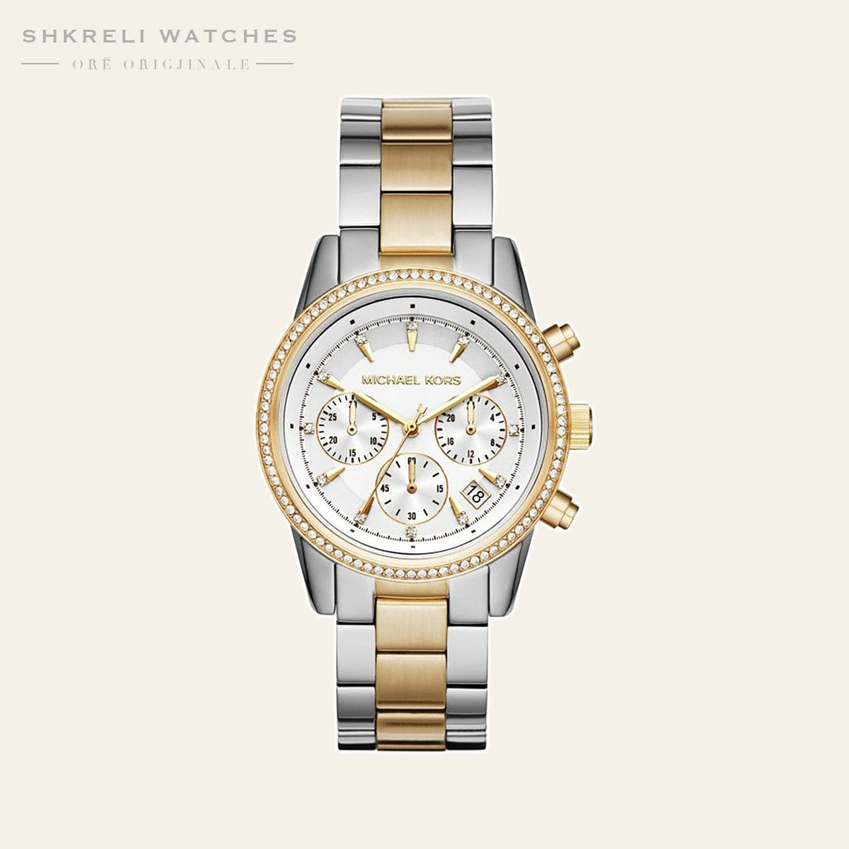 Michael Kors Klasike për Femra — Bezhë — pamja 3 | Shkreli Watches