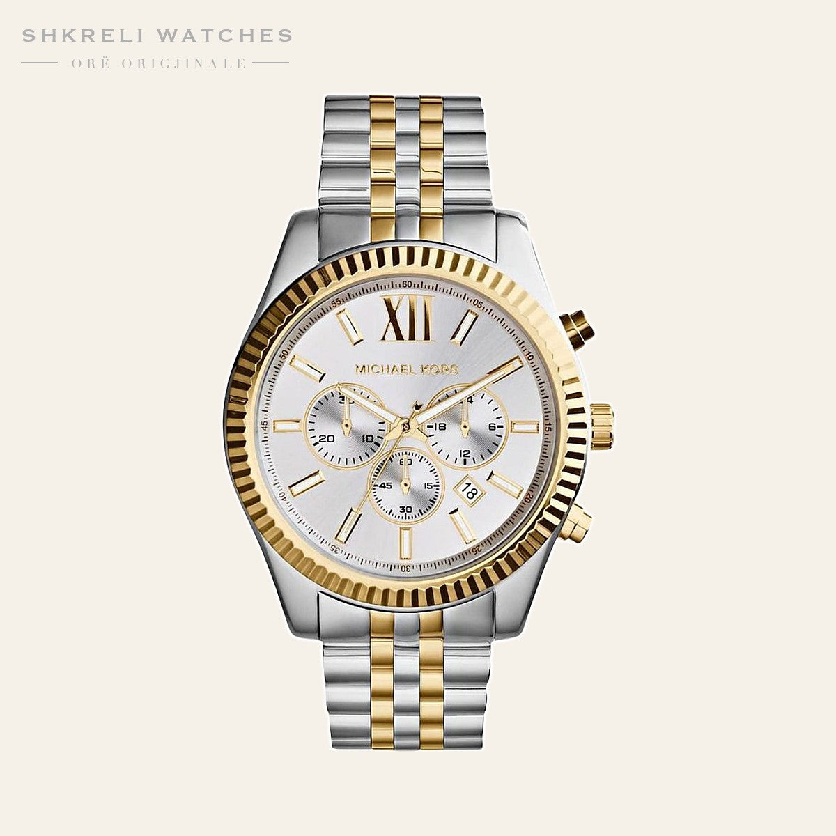 Michael Kors Klasike për Meshkuj — Bezhë — pamja 5 | Shkreli Watches